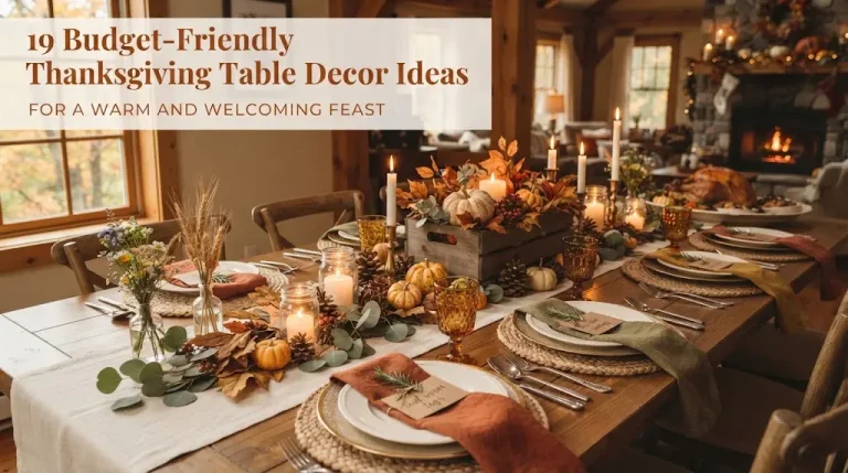 19 Budget-Friendly Thanksgiving Table Decor Ideas for a Warm and Welcoming Feast