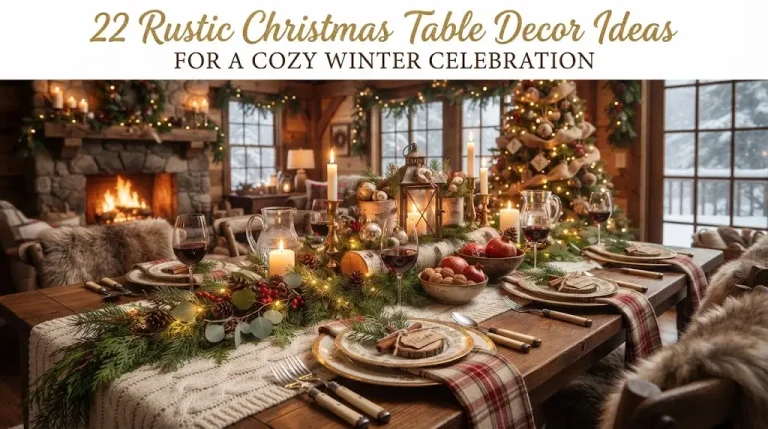 22 Rustic Christmas Table Decor Ideas for a Cozy Winter Celebration