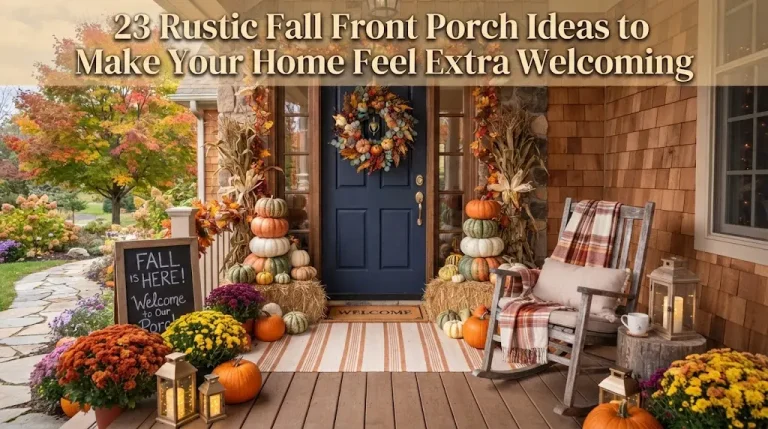 23 Rustic Fall Front Porch Ideas to Make Your Home Feel Extra Welcoming