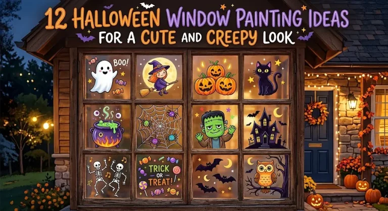 12 Halloween Window Painting Ideas for a Cute and Creepy Look