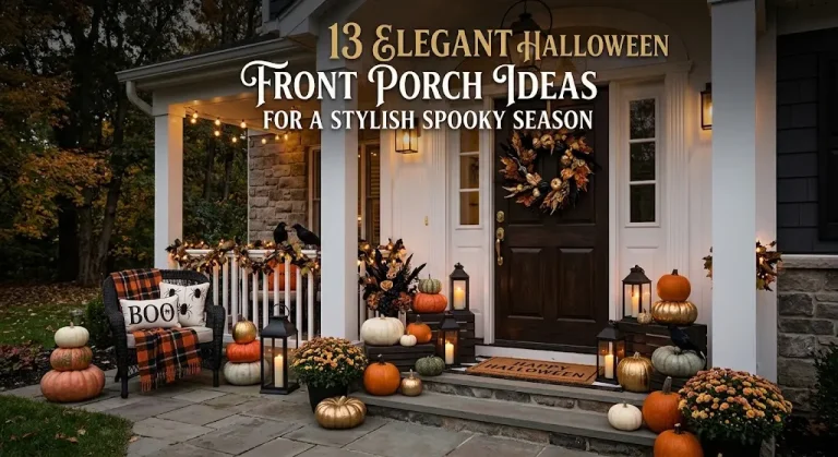 13 Elegant Halloween Front Porch Ideas for a Stylish Spooky Season