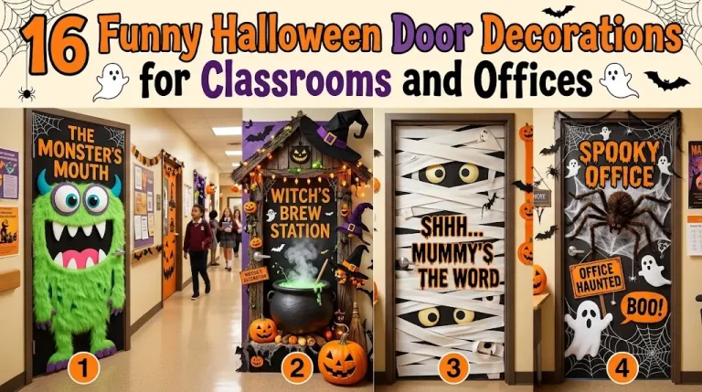 16 Funny Halloween Door Decorations for Classrooms and Offices