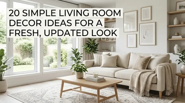 20 Simple Living Room Decor Ideas for a Fresh, Updated Look