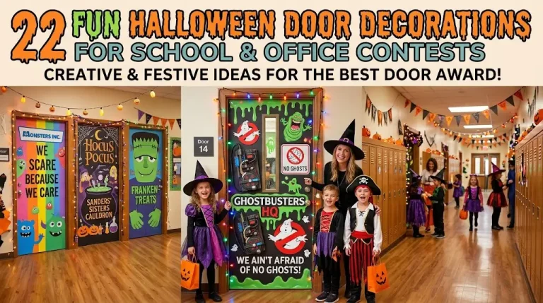 22 Fun Halloween Door Decorations for School and Office Contests