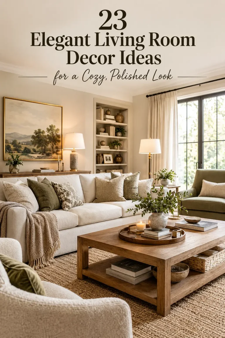 23 Elegant Living Room Decor Ideas for a Cozy, Polished Look